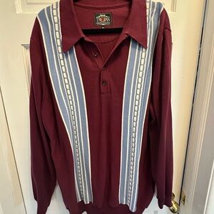 Trojan Burgundy Knit Polo